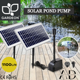 Gardeon Solar Pond Pump Submersible Water Fountain Kit with 2 Panels 7.2FT
